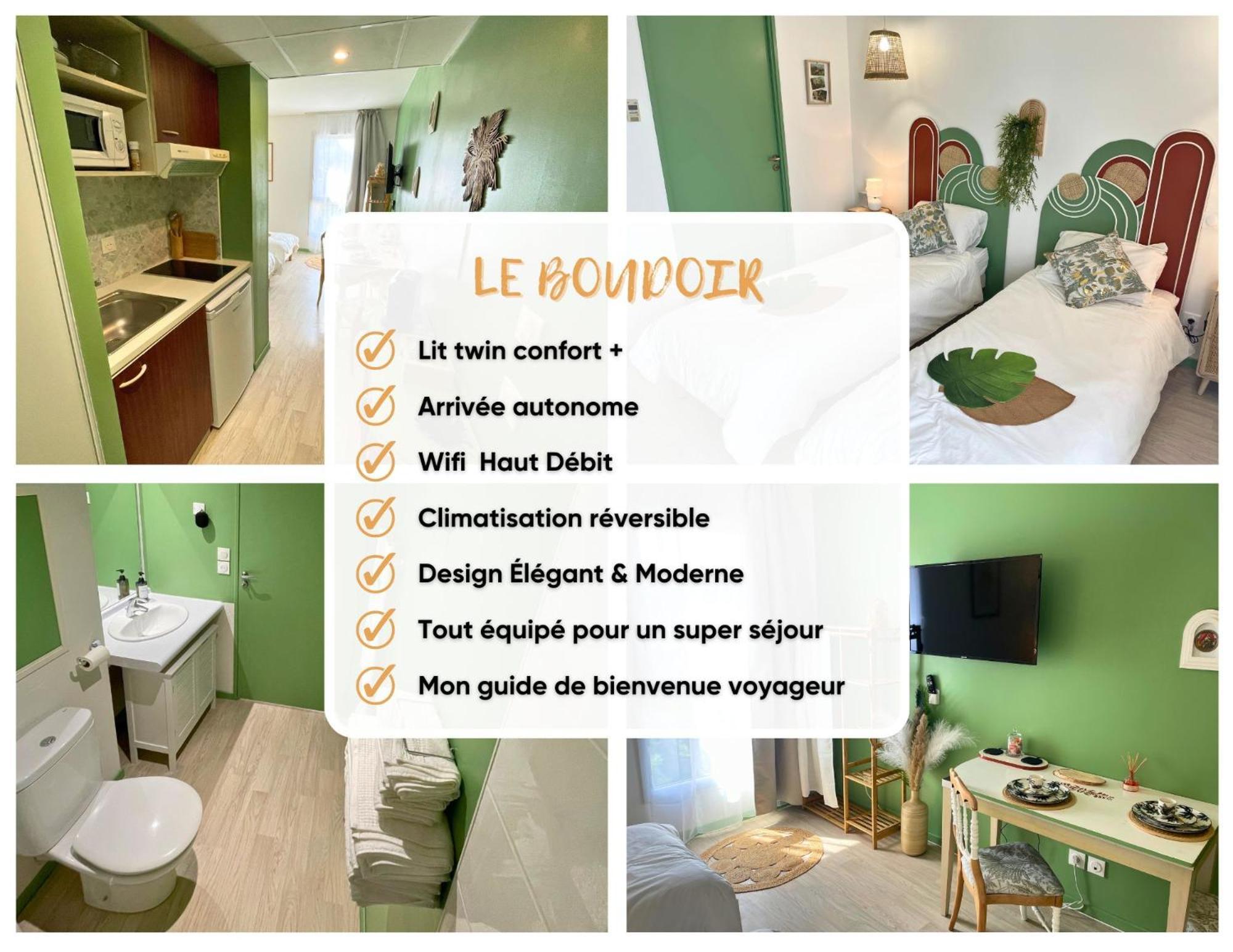 Boudoir - Clim-Wifi-Twin-Gare Apartment Lourdes Bagian luar foto