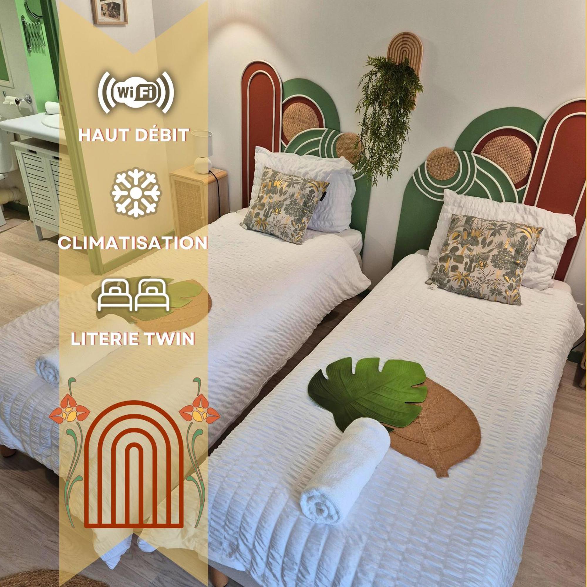Boudoir - Clim-Wifi-Twin-Gare Apartment Lourdes Bagian luar foto